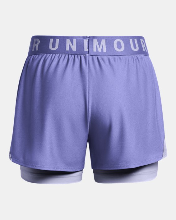 Women's UA Play Up 2-in-1 Shorts in Purple image number 5